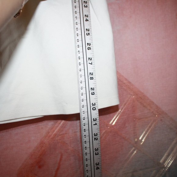 Express White Sheath Dress Ruffled Sleeveless V Neck NWT 🌵Small - Picture 6 of 9